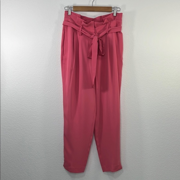 BODEN Melina Trouser Pant Blush Pink size 6R Paperbag Pant - Picture 2 of 12